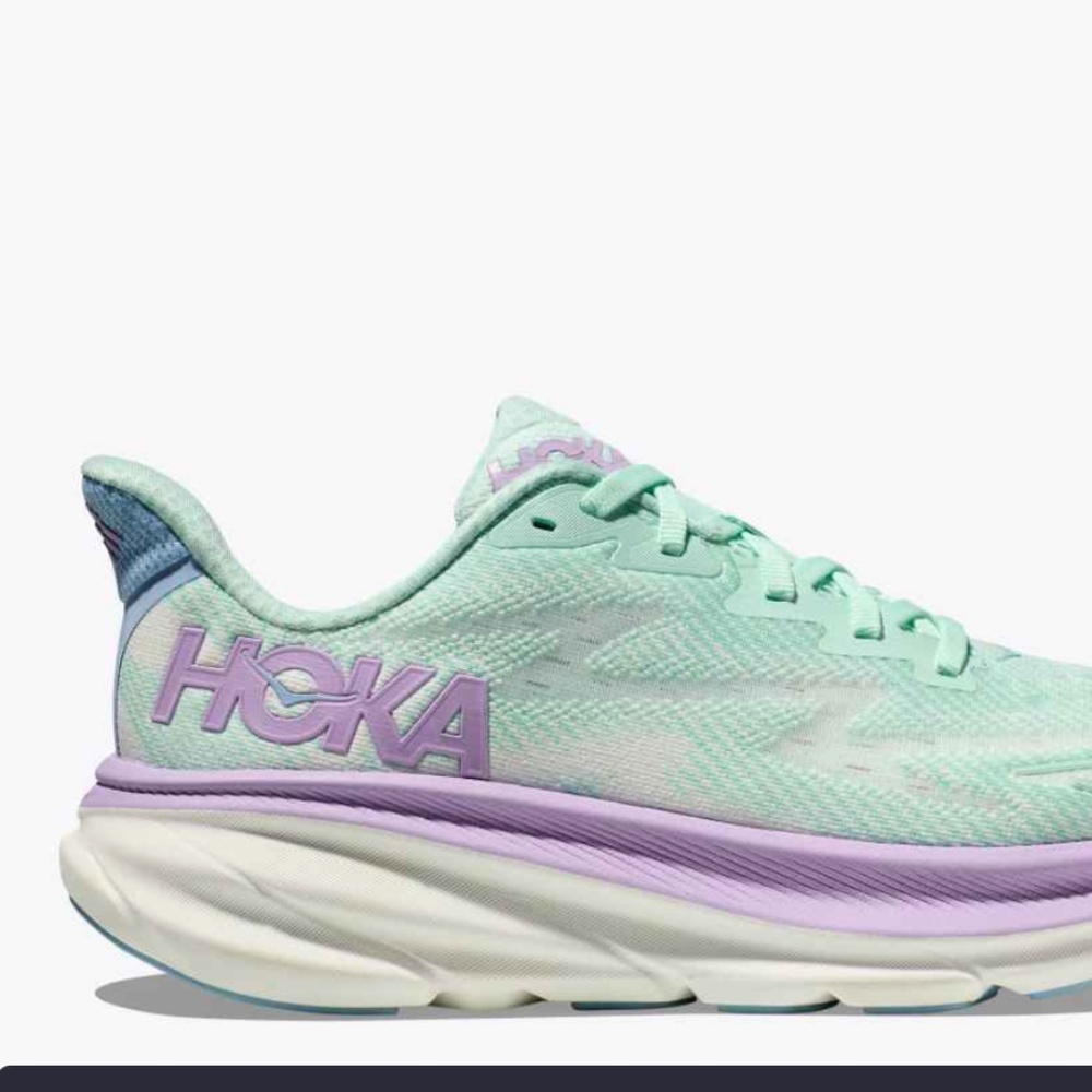Hoka Clifton 9 aqua/purple size 7